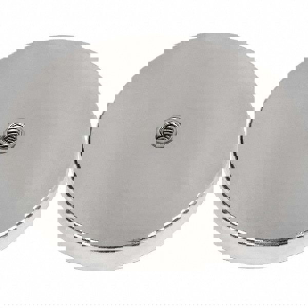 Ceramic Cup Magnets; Diameter (Inch): 2-5/8 ; Average Pull Force: 40lb ; Maximum Pull Force: 80lb ; Overall Height (Inch): 3/8 ; Maximum Pull Force (Lb.): 80lb; 80.00 ; Magnet Inside Diameter: 1in